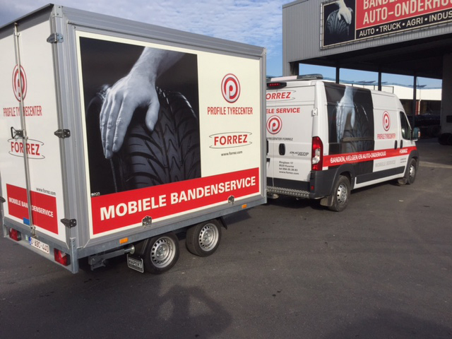 De mobiele service komt bij u ter plaatse voor monteren en wisselen van banden|Forrez|Uw specialist in banden en velgen