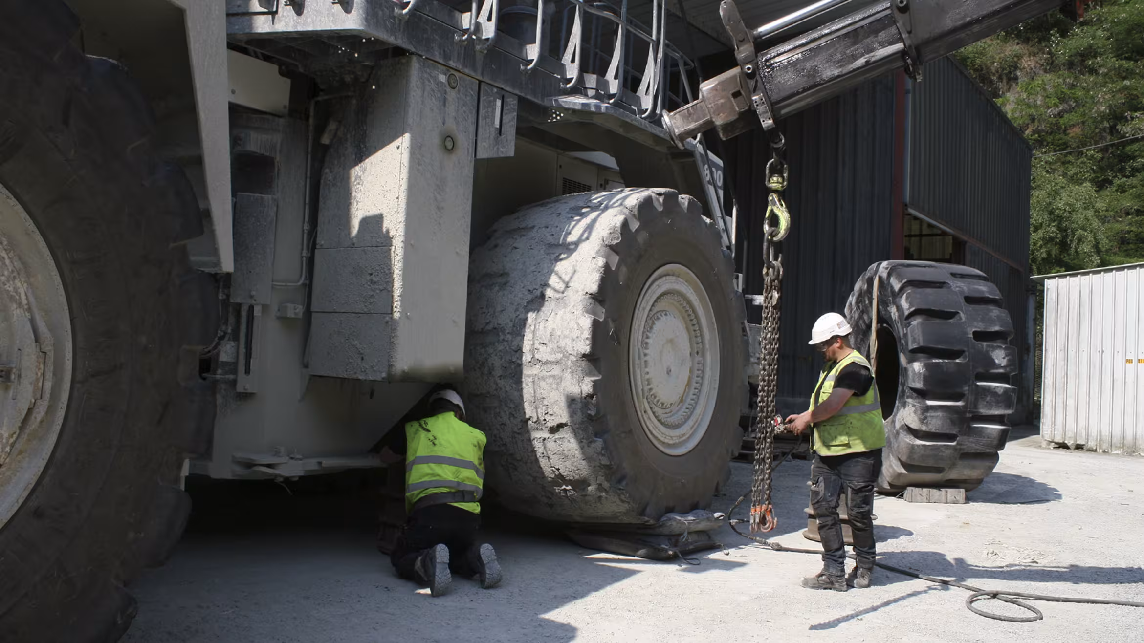 Grote bulldozerband
