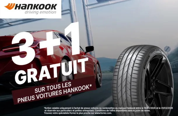 Action  Hankook 3+1 gratuit|Forrez