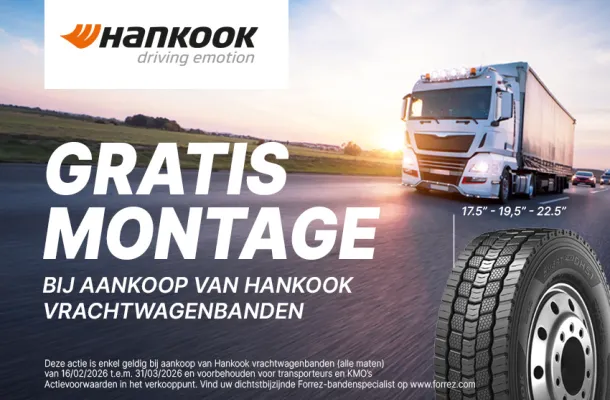 Gratis montage vrachtwagenbanden|Forrez