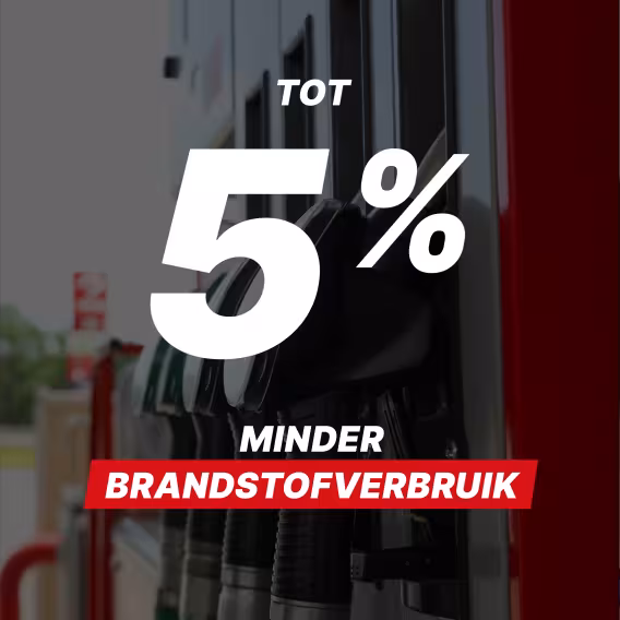 Tot 5% minder brandstofverbruik